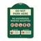 Signmission Do Not Park Here No Hazardous Waste Accepted Heavy-Gauge Aluminum Sign, 24" H, G-1824-24147 A-DES-G-1824-24147 - alternate 1